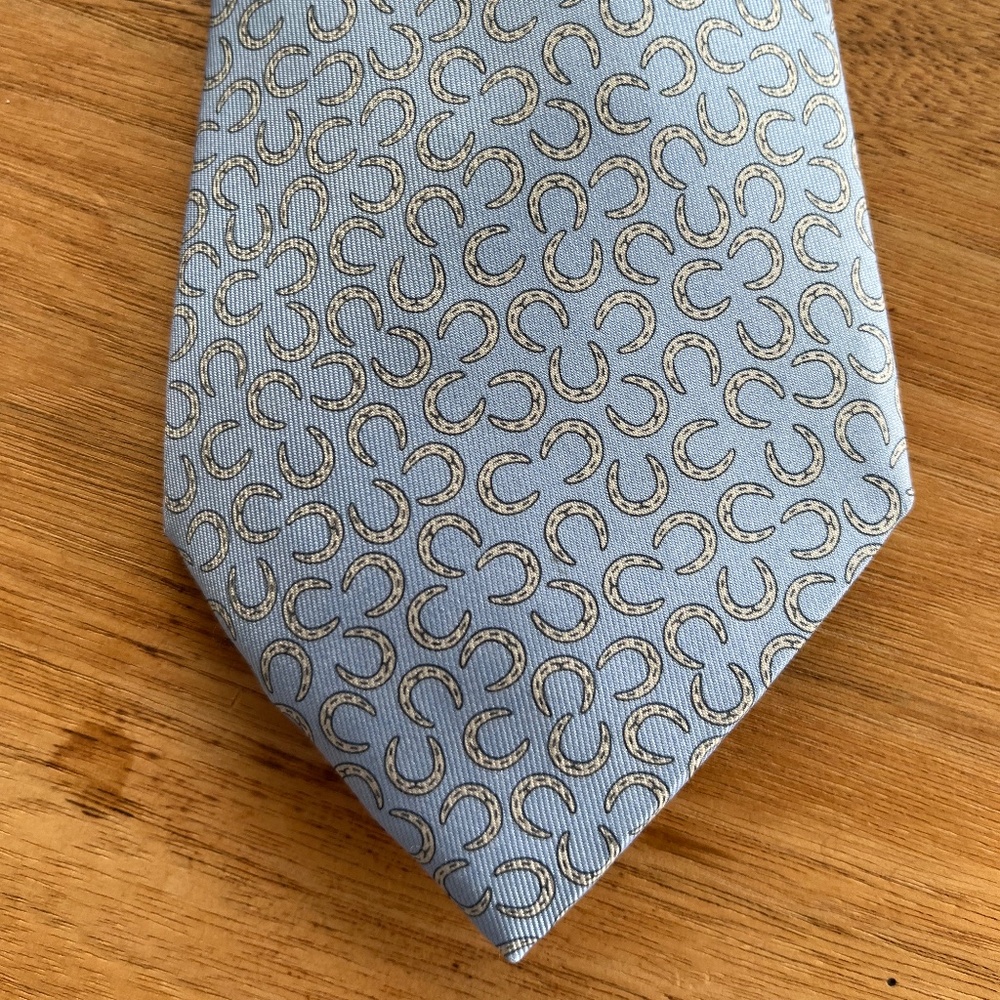 Hermes Tie - Lucky Horseshoes
